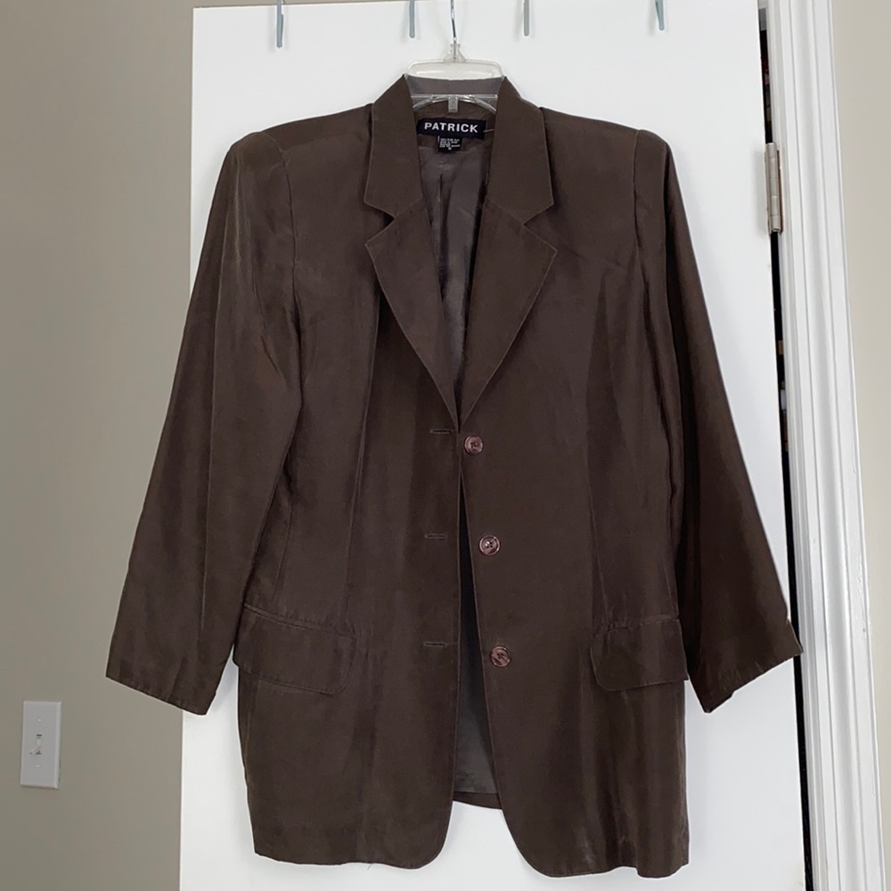 100% Silk Oversized Blazer